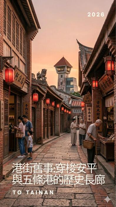 港街舊事穿梭安平與五條港的歷史長廊
