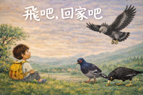 小文和爸爸媽媽從河濱出發,準備往山裡走。 河水慢慢流著,草地在陽光下搖晃。 小文背 小文和爸爸媽媽從河濱出發,準備往山裡走。 河水慢慢流著,草地在陽光下搖晃。 小文背