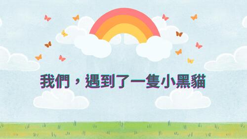 我們，遇到的一隻小黑貓0326