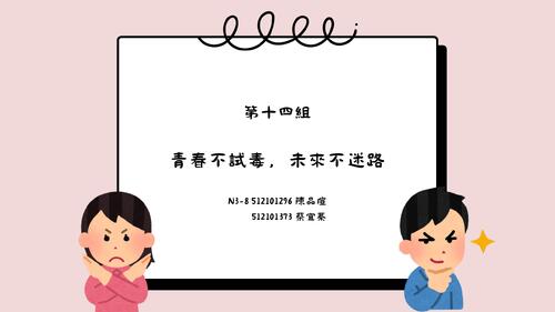 教學原理第十四組 青春不試毒未來不迷路